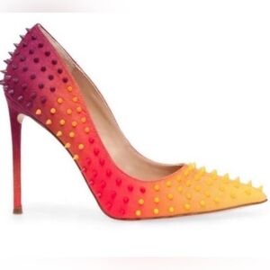 Steve Madden VALA-S Studded Spike Ombre Heels – Orange Pink Purple – Size 9